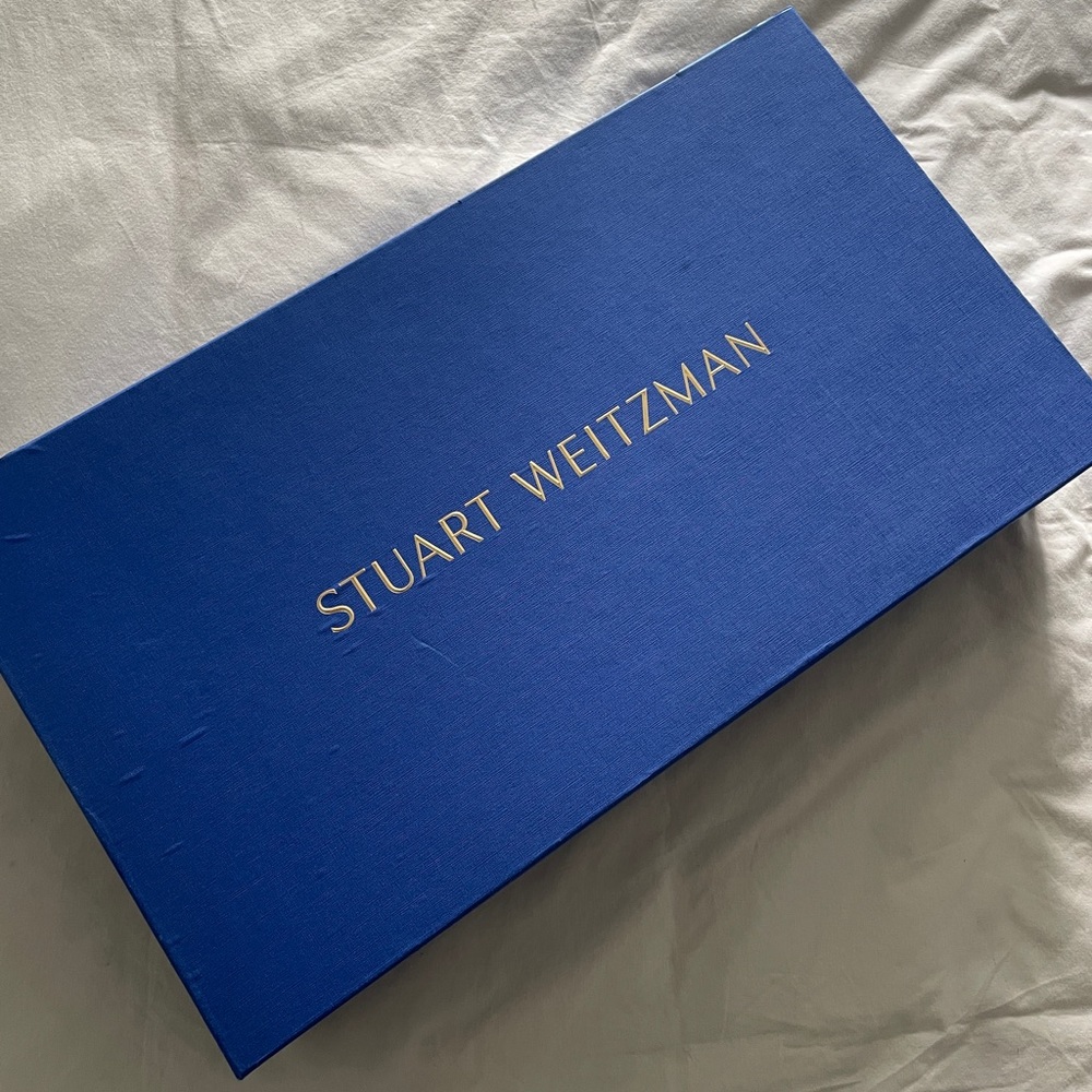 Stuart Weitzman Brown Suede Mid-Calf Heeled Boots - Picture 2 of 12